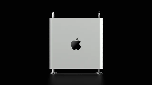 Apple Mac Pro on dark background — clean product shot representing Mac hardware lineup