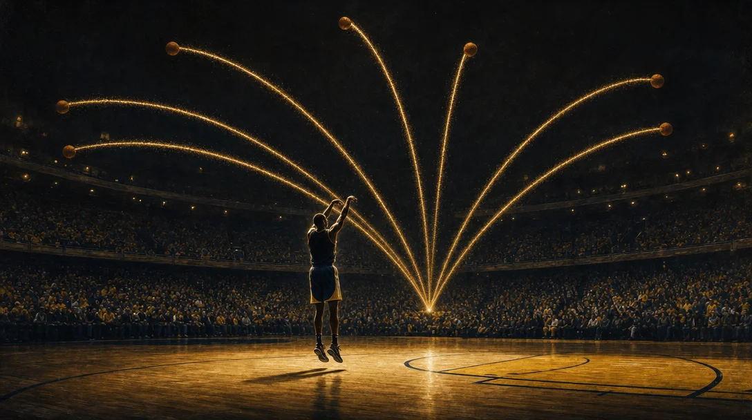 June 3, 2018 — Stephen Curry shot 9 threes in an NBA Finals game and Kevin Love called the last one a "moon ball"