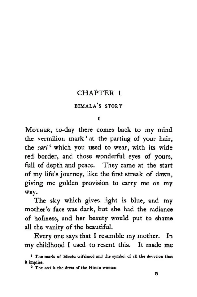 Opening page of Chapter One in the 1919 Macmillan edition