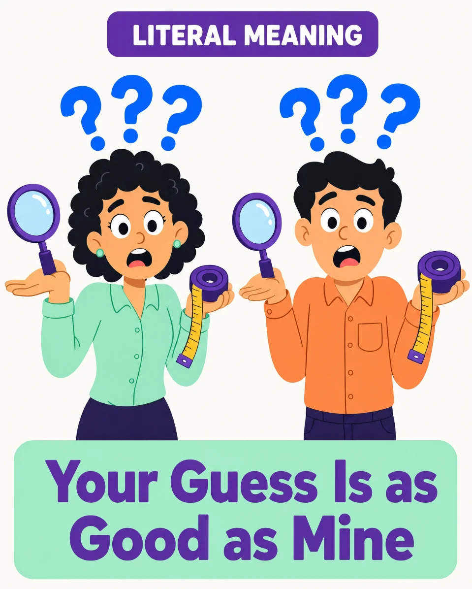 🤷 Your Guess Is as Good as Mine — Daily English Idiom #33