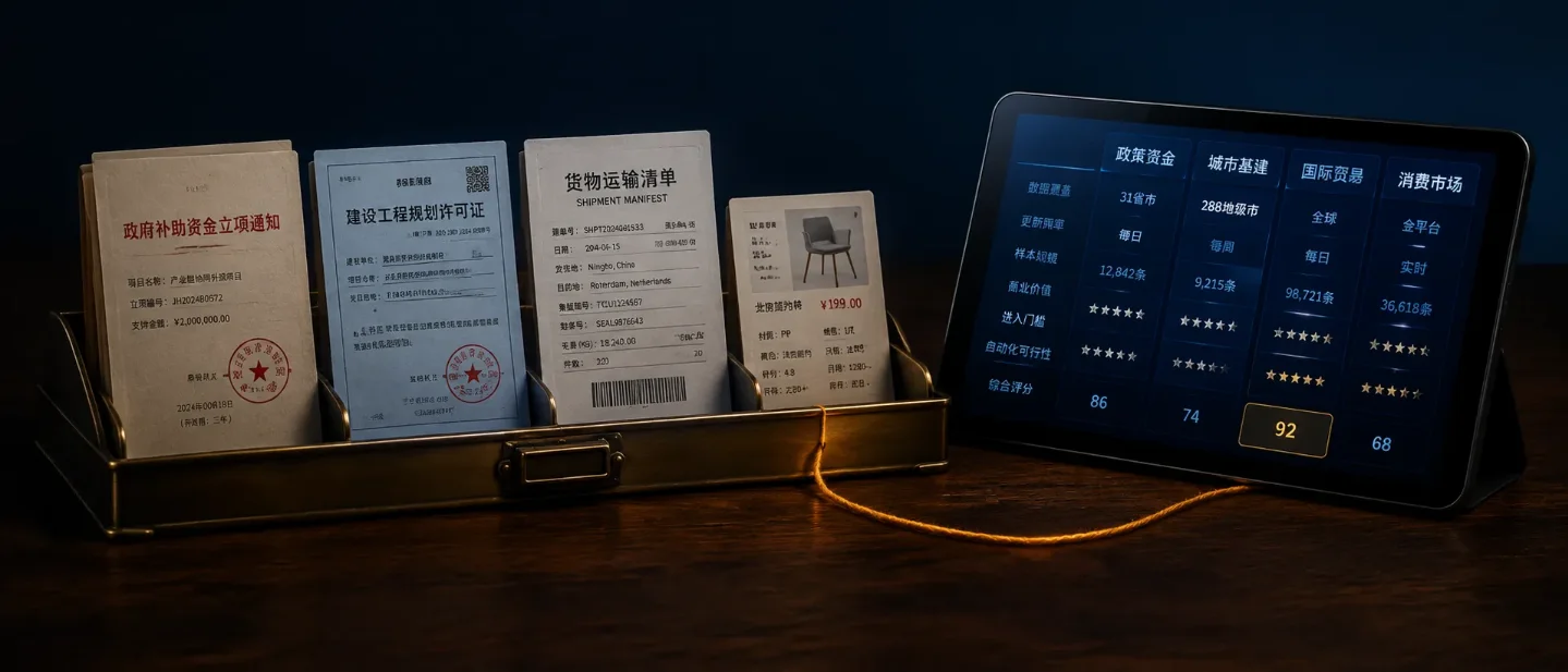 从公开记录到第一笔订单:4 个值得抄的行业资源库方向
