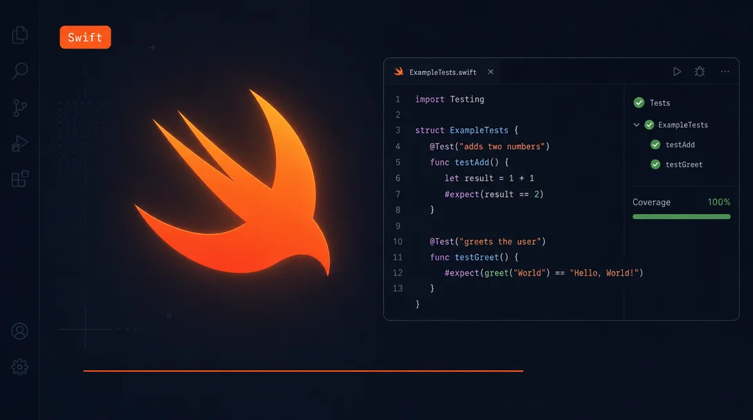 Run Swift tests in VS Code with coverage and debug in one right-click